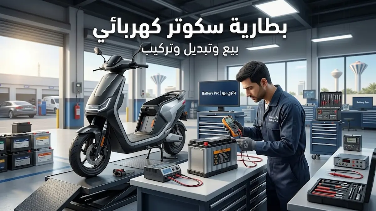 بطاريات سكوتر كهربائي للبيع في الكويت من باتري برو